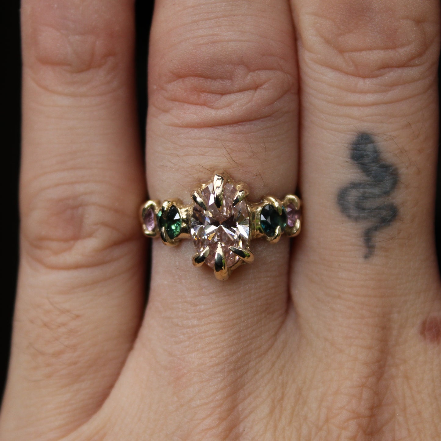 MTO Lab Diamond Sapphire Ring