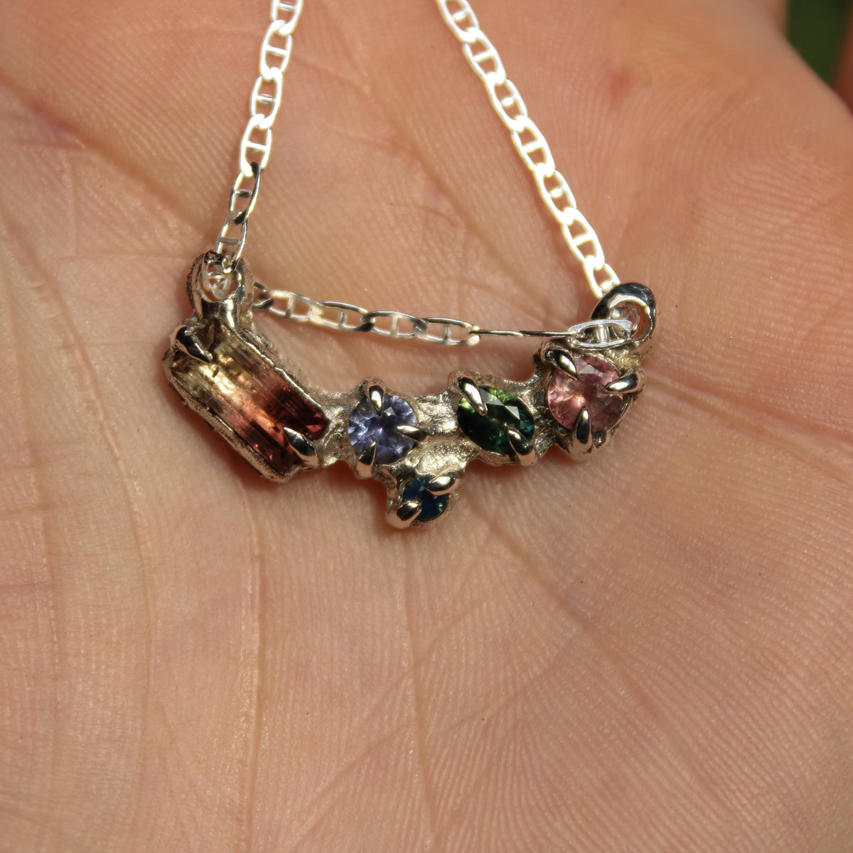 Tourmaline Sapphire Necklace