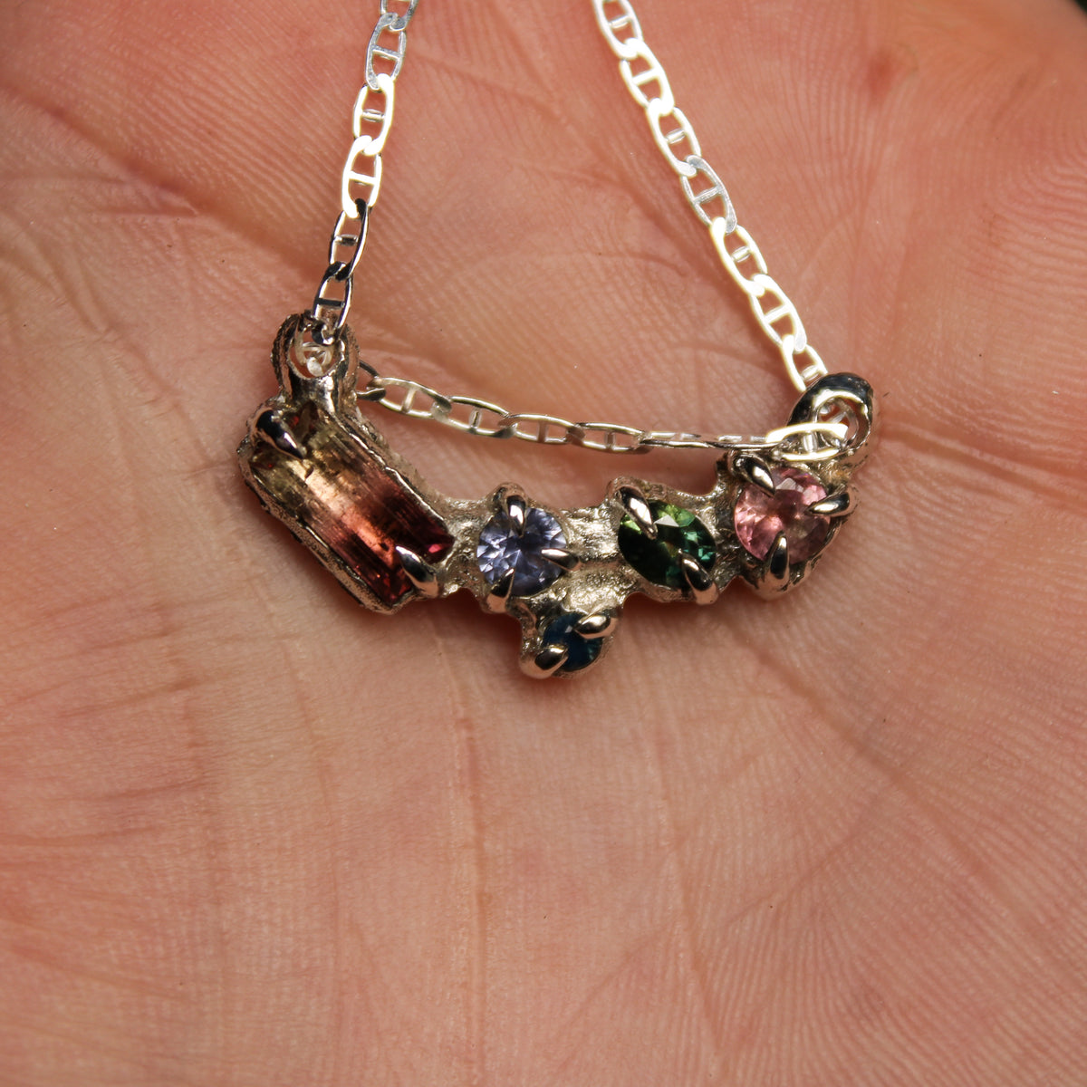 Tourmaline Sapphire Necklace