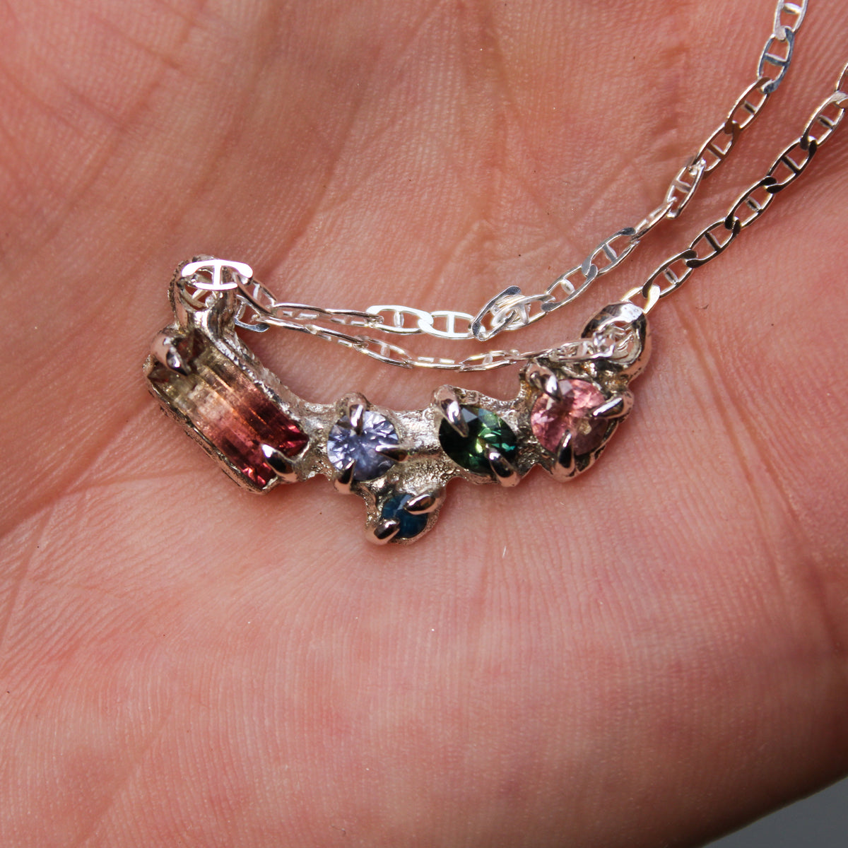 Tourmaline Sapphire Necklace
