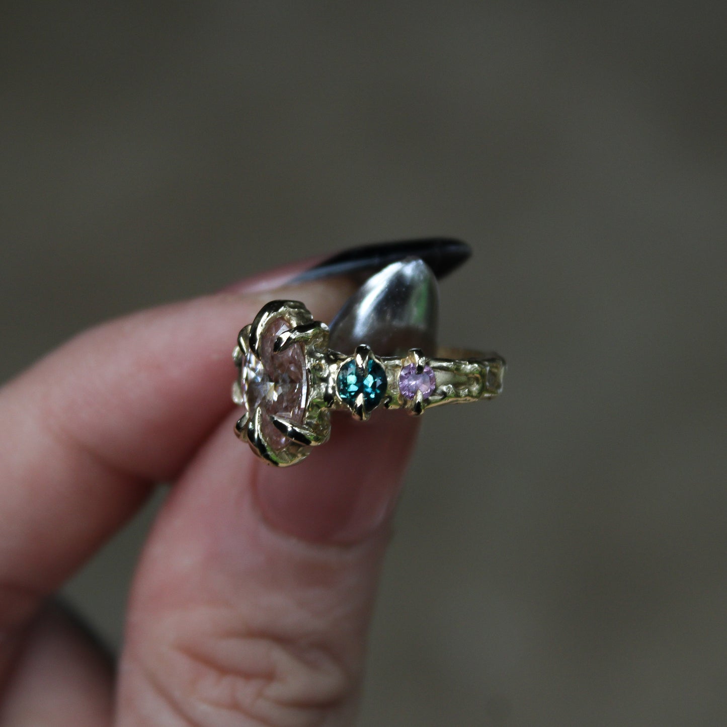 MTO Lab Diamond Sapphire Ring