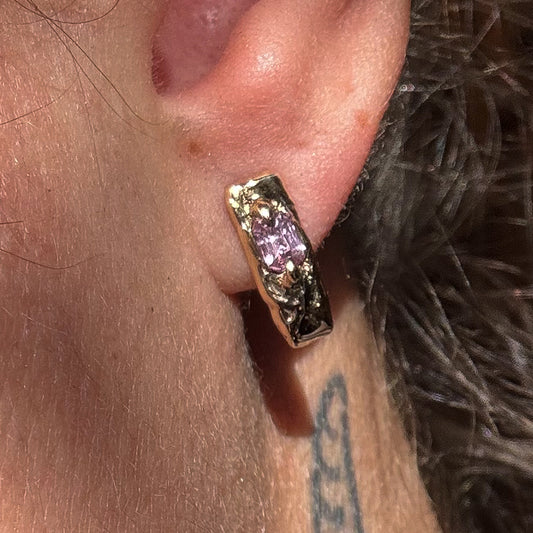 Gold Sapphire Earrings